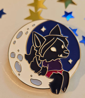 How to be a Werewolf - Malaya on the Moon Enamel Pin