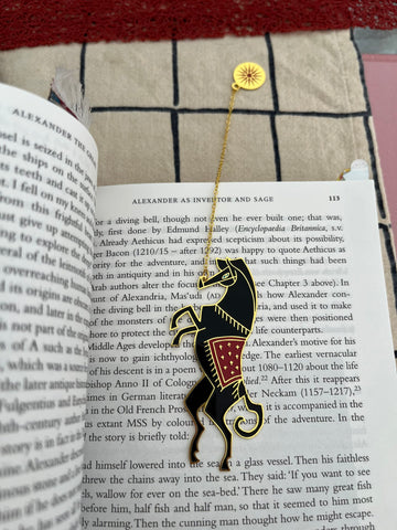 Alexander, The Servant & The Water of Life - Bucephalus Brass Bookmark