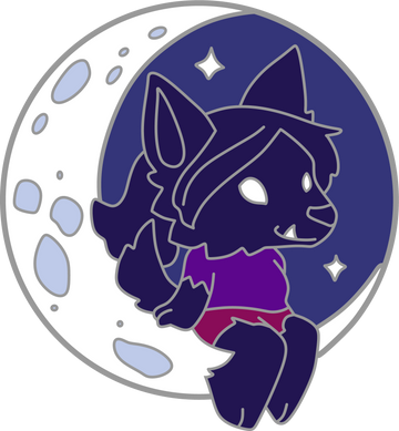How to be a Werewolf - Malaya on the Moon Enamel Pin