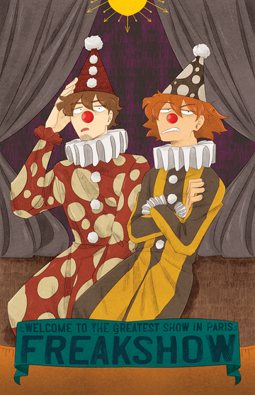 Freakshow Clowns Print