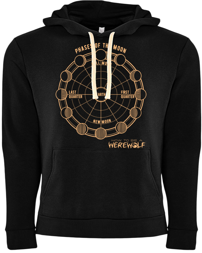 HTBAW Phases of the Moon Hoodie Dark
