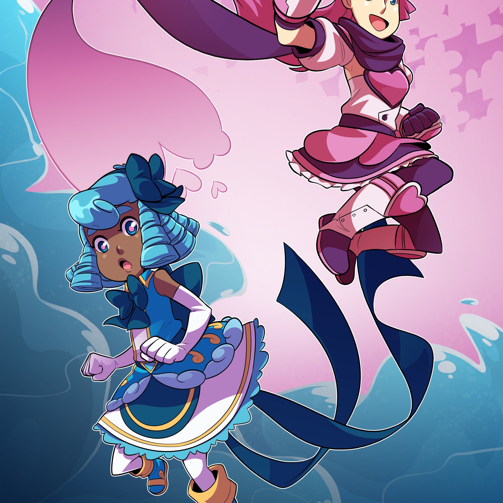 Undine and Heartful Punch from Sleepless Domain - Webcomic Merchandise 