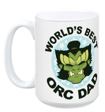 World's Best Orc Dad Mug from Daughter of the Lillies - Webcomic Merchandise 