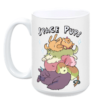 Space Pups Mug from StarHammer - Webcomic Merchandise