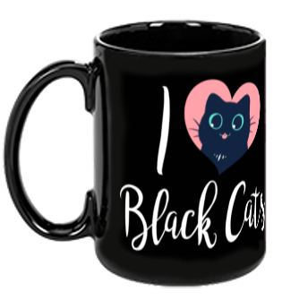 I Heart Black Cats from The Weave - Webcomic Merchandise