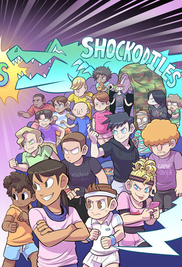 Paranatural - Burnhounds vs Shockodiles print from Paranatural - Webcomic Merchandise 