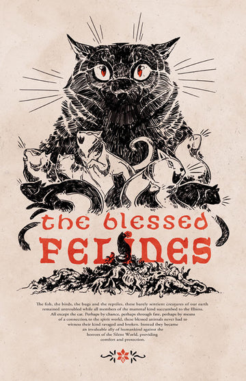 Stand Still. Stay Silent - The Blessed Felines print
