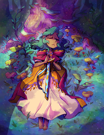 Harpy Gee - Sleeping Harpy print from Harpy Gee - Webcomic Merchandise