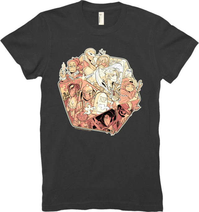 DND Tee Women from Hiveworks - Webcomic Merchandise