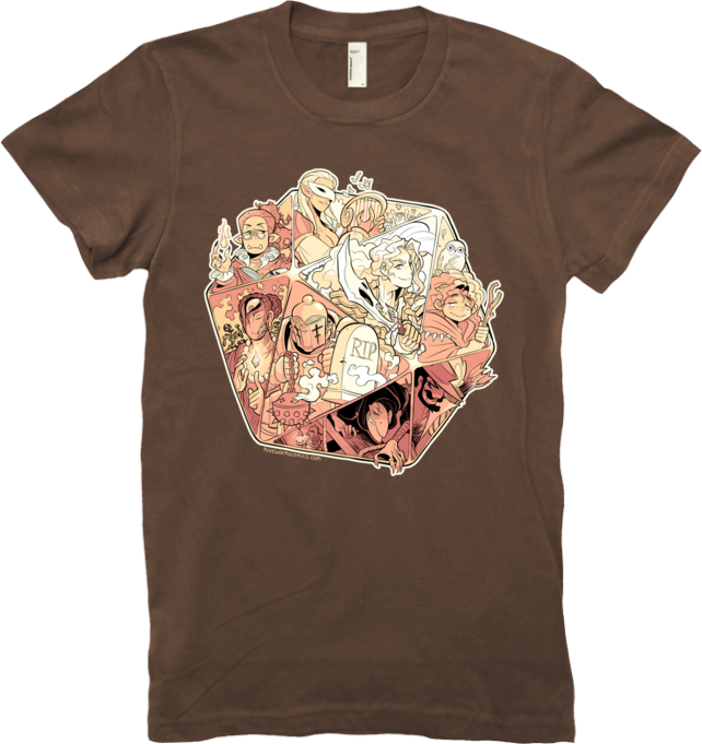 DND Tee Women from Hiveworks - Webcomic Merchandise