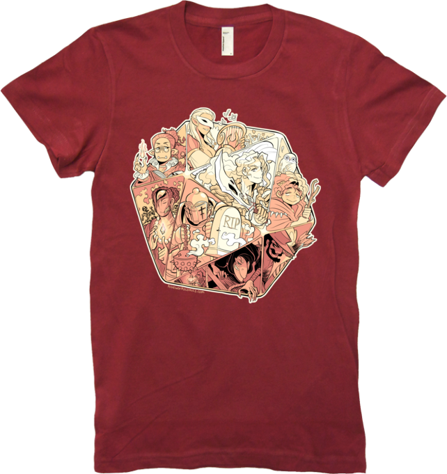 DND Tee Women from Hiveworks - Webcomic Merchandise