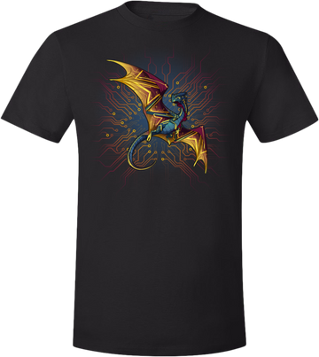 Circuitboard Nocturne Tee (Unisex) from Flight Rising - Webcomic Merchandise 