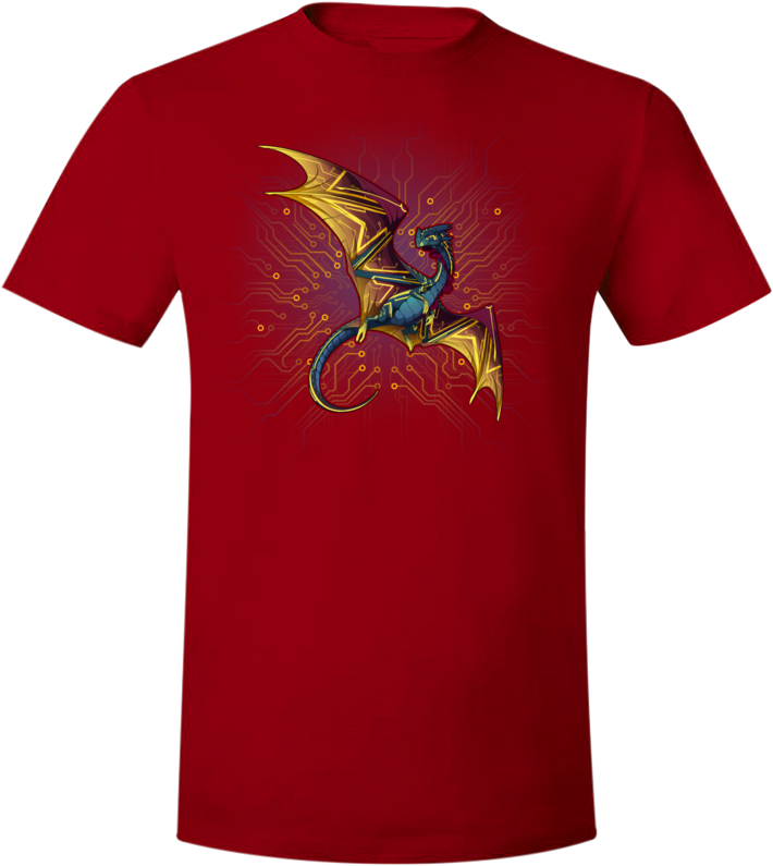 Circuitboard Nocturne Tee (Unisex) from Flight Rising - Webcomic Merchandise