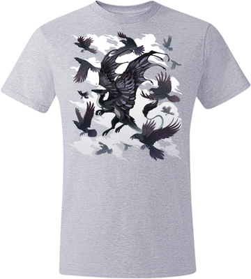 Flocking Skydancer Tee (Unisex) from Flight Rising - Webcomic Merchandise 