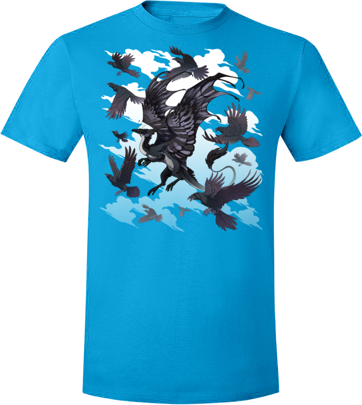 Flocking Skydancer Tee (Unisex) from Flight Rising - Webcomic Merchandise