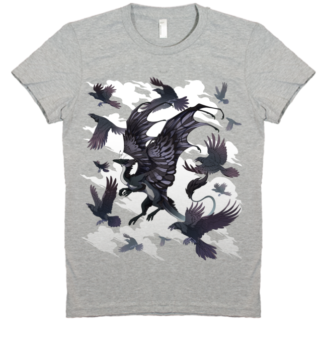 Flocking Skydancer Tee (Women's) from Flight Rising - Webcomic Merchandise