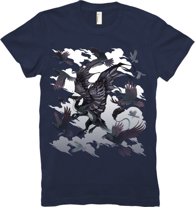 Flocking Skydancer Tee (Women's) from Flight Rising - Webcomic Merchandise