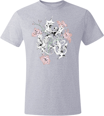 Halftone Lilies Tee (Unisex) from Flight Rising - Webcomic Merchandise