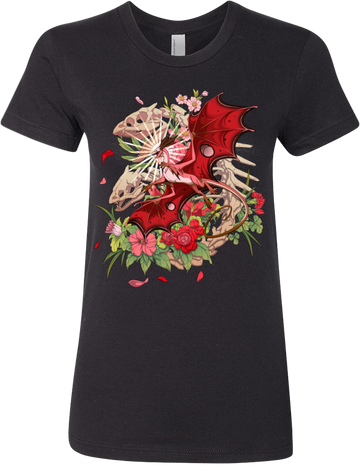 Skeletal Mirror Tee (Women's) from Flight Rising - Webcomic Merchandise