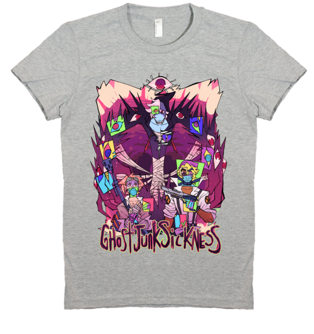 GHOST MOUTH Tee Women's from Ghost Junk Sickness - Webcomic Merchandise 