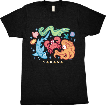 SAKANA: Fish Friends Tshirt from Sakana - Webcomic Merchandise
