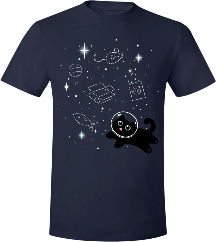 Catstronaut Tee from The Weave - Webcomic Merchandise