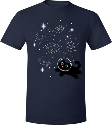 Catstronaut Tee from The Weave - Webcomic Merchandise