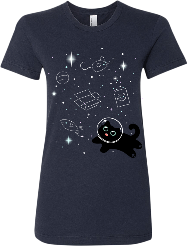 Catstronaut Tee (Women's) from The Weave - Webcomic Merchandise