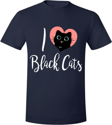 I Heart Black Cats Tee from The Weave - Webcomic Merchandise 