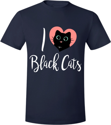 I Heart Black Cats Tee from The Weave - Webcomic Merchandise