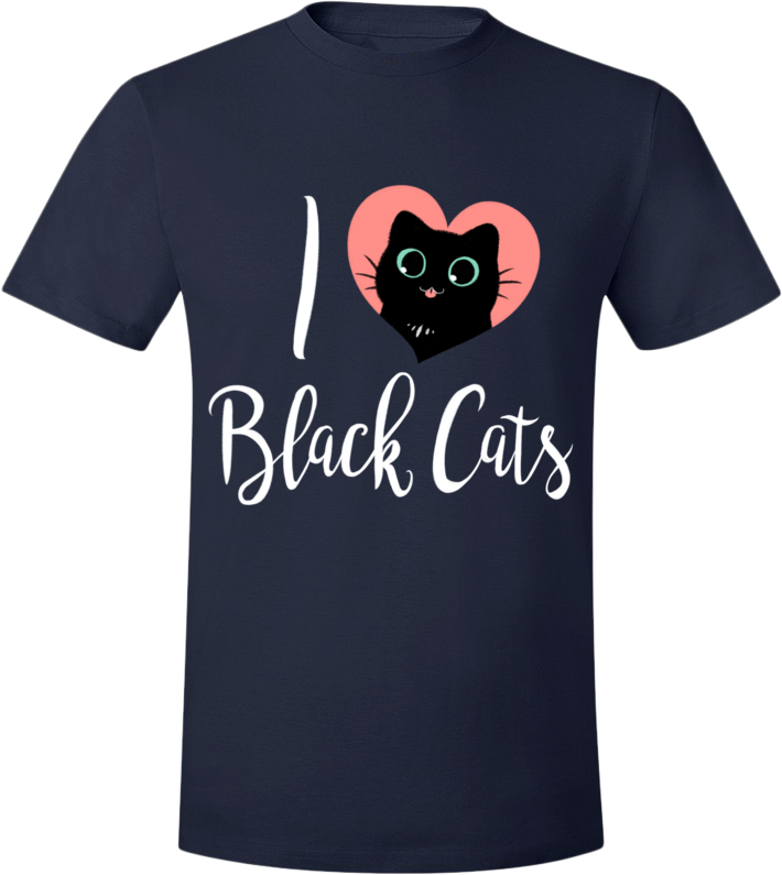I Heart Black Cats Tee from The Weave - Webcomic Merchandise