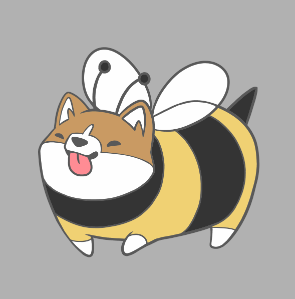 Year of the Doggo Pin from Hiveworks - Webcomic Merchandise