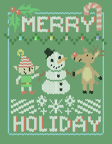 Merry Holiday Sweater Hoodie
