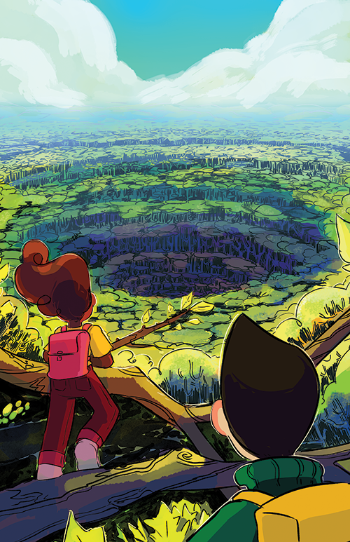 Demon Street - Spiraling Forest Page Print from Demon Street - Webcomic Merchandise