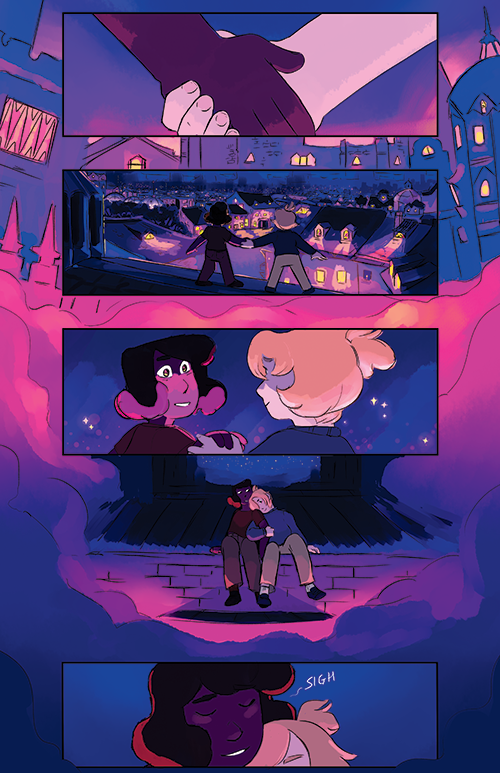 Demon Street - Rooftops Page Print from Demon Street - Webcomic Merchandise
