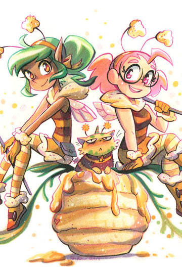 Harpy Gee - Harpy and Opal print
