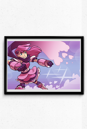 Heartful Punch Print from Sleepless Domain - Webcomic Merchandise
