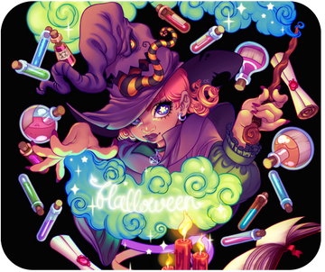 Enchanting Halloween Mousepad from Special Items - Webcomic Merchandise