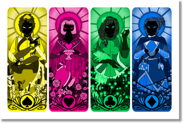 Wonderland Suits print from Alice and the Nightmare - Webcomic Merchandise