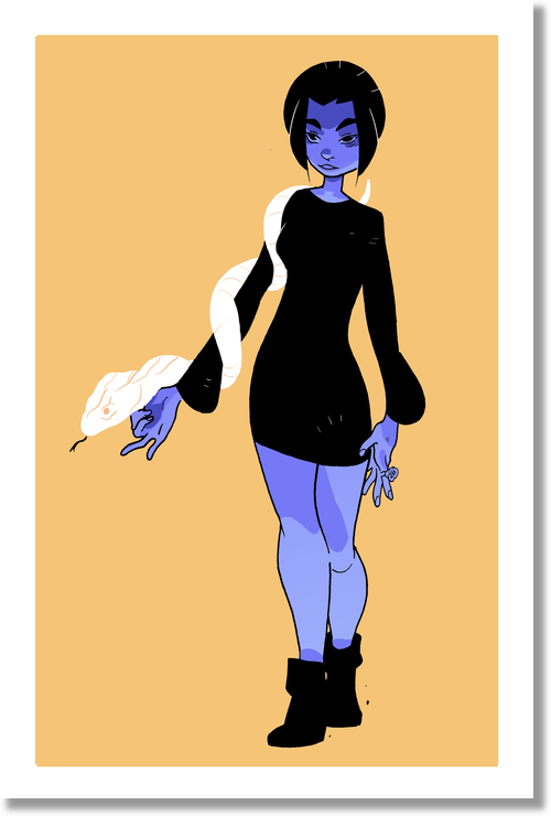 Godslave - Holy Snake Print from Godslave - Webcomic Merchandise