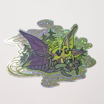 Skullbeast holographic sticker