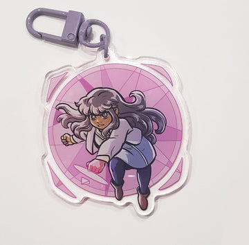 Kyra clear acrylic charm