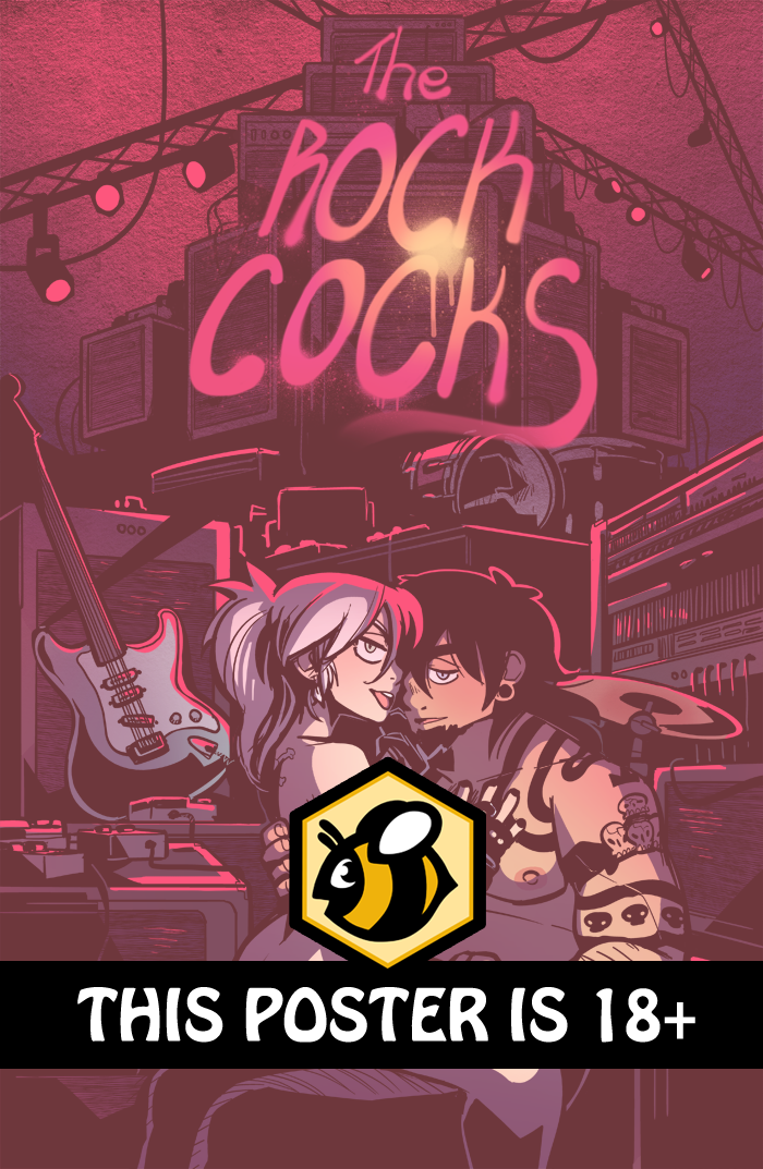 The Rock Cocks - Album Cover from Rock Cocks - Webcomic Merchandise