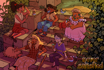 Never Satisfied- Summer Postcard from Never Satisfied - Webcomic Merchandise