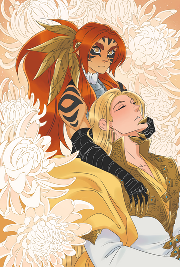 Tigress Queen Print - Chrysanthemums