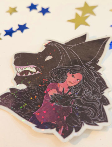 How To Be a Werewolf - Malaya Sparkle Sticker