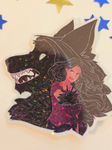 How To Be a Werewolf - Malaya Sparkle Sticker