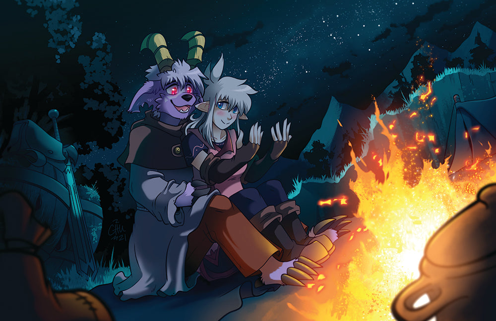 Campfire Communication Print
