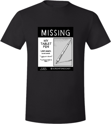 Missing! Tablet Pen T-Shirt