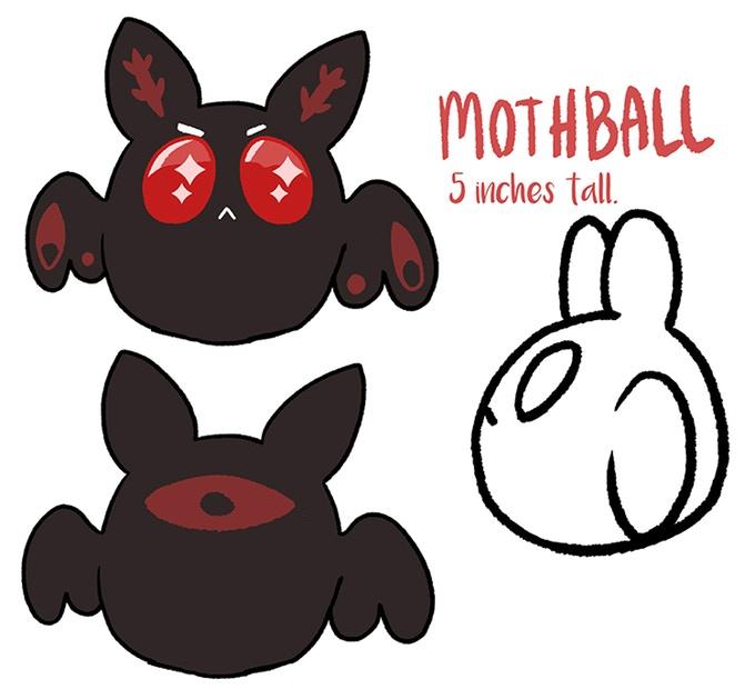 Mothball plush from Namesake - Webcomic Merchandise 